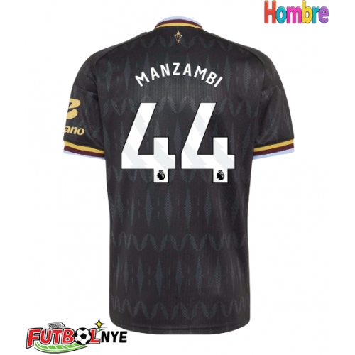 Camiseta Aston Villa Johan Manzambi #44 Visitante Equipación 2026-27 manga corta